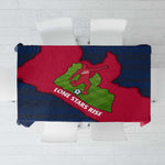 Liberia Lone Stars Rise Football Tablecloth Map Graphic and National Flag - African Pride