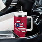 Liberia Lone Stars Rise Football Tumbler With Handle Map Graphic and National Flag - African Pride