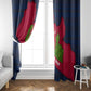 Liberia Lone Stars Rise Football Window Curtain Map Graphic and National Flag - African Pride
