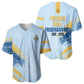 Prince Hall Freemasonry Baseball Jersey Vintage Brush Stroke Masonic Blue Gold Graphic