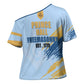 Prince Hall Freemasonry Cross Shoulder Shirt Vintage Brush Stroke Masonic Blue Gold Graphic