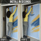 Prince Hall Freemasonry Door Cover Vintage Brush Stroke Masonic Blue Gold Graphic