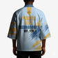 Prince Hall Freemasonry Kimono Vintage Brush Stroke Masonic Blue Gold Graphic