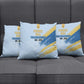 Prince Hall Freemasonry Pillow Cover Vintage Brush Stroke Masonic Blue Gold Graphic