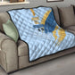 Prince Hall Freemasonry Quilt Vintage Brush Stroke Masonic Blue Gold Graphic