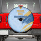 Prince Hall Freemasonry Spare Tire Cover Vintage Brush Stroke Masonic Blue Gold Graphic