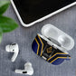 Personalized Prince Hall Freemasonry AirPods Case Royal Blue Gold Masonic Geometric Legacy Graphic