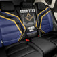 Personalized Prince Hall Freemasonry Back Car Seat Cover Royal Blue Gold Masonic Geometric Legacy Graphic