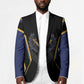Personalized Prince Hall Freemasonry Blazer Royal Blue Gold Masonic Geometric Legacy Graphic