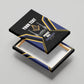 Personalized Prince Hall Freemasonry Canvas Wall Art Royal Blue Gold Masonic Geometric Legacy Graphic