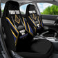 Personalized Prince Hall Freemasonry Car Seat Cover Royal Blue Gold Masonic Geometric Legacy Graphic