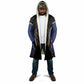 Personalized Prince Hall Freemasonry Cloak Royal Blue Gold Masonic Geometric Legacy Graphic