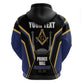Personalized Prince Hall Freemasonry Hoodie Royal Blue Gold Masonic Geometric Legacy Graphic