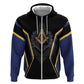Personalized Prince Hall Freemasonry Hoodie Royal Blue Gold Masonic Geometric Legacy Graphic