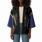 Personalized Prince Hall Freemasonry Kimono Royal Blue Gold Masonic Geometric Legacy Graphic