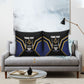 Personalized Prince Hall Freemasonry Pillow Cover Royal Blue Gold Masonic Geometric Legacy Graphic
