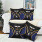Personalized Prince Hall Freemasonry Pillow Cover Royal Blue Gold Masonic Geometric Legacy Graphic