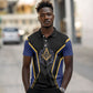 Personalized Prince Hall Freemasonry Polo Shirt Royal Blue Gold Masonic Geometric Legacy Graphic