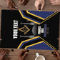 Personalized Prince Hall Freemasonry Puzzle Royal Blue Gold Masonic Geometric Legacy Graphic