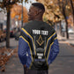 Personalized Prince Hall Freemasonry Sweatshirt Royal Blue Gold Masonic Geometric Legacy Graphic