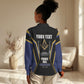 Personalized Prince Hall Freemasonry Women Casual Shirt Royal Blue Gold Masonic Geometric Legacy Graphic