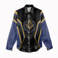 Personalized Prince Hall Freemasonry Women Casual Shirt Royal Blue Gold Masonic Geometric Legacy Graphic