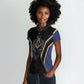 Personalized Prince Hall Freemasonry Women Polo Shirt Royal Blue Gold Masonic Geometric Legacy Graphic