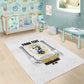 Personalized Prince Hall Freemasonry Area Rug Masonic Square And Compass Vintage Gold Pillar Illustration