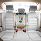 Personalized Prince Hall Freemasonry Back Car Seat Cover Masonic Square And Compass Vintage Gold Pillar Illustration