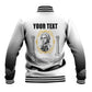 Personalized Prince Hall Freemasonry Baseball Jacket Masonic Square And Compass Vintage Gold Pillar Illustration