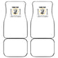 Personalized Prince Hall Freemasonry Car Mats Masonic Square And Compass Vintage Gold Pillar Illustration