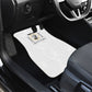 Personalized Prince Hall Freemasonry Car Mats Masonic Square And Compass Vintage Gold Pillar Illustration