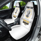 Personalized Prince Hall Freemasonry Car Seat Cover Masonic Square And Compass Vintage Gold Pillar Illustration