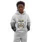 Personalized Prince Hall Freemasonry Kid Hoodie Masonic Square And Compass Vintage Gold Pillar Illustration