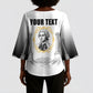 Personalized Prince Hall Freemasonry Kimono Sleeve Blouse Masonic Square And Compass Vintage Gold Pillar Illustration
