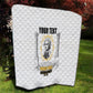 Personalized Prince Hall Freemasonry Quilt Masonic Square And Compass Vintage Gold Pillar Illustration
