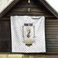 Personalized Prince Hall Freemasonry Quilt Masonic Square And Compass Vintage Gold Pillar Illustration