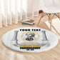Personalized Prince Hall Freemasonry Round Carpet Masonic Square And Compass Vintage Gold Pillar Illustration