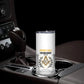 Personalized Prince Hall Freemasonry Skinny Tumbler Masonic Square And Compass Vintage Gold Pillar Illustration