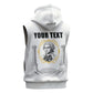 Personalized Prince Hall Freemasonry Sleeveless Zip Hoodie Masonic Square And Compass Vintage Gold Pillar Illustration