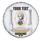 Personalized Prince Hall Freemasonry Spare Tire Cover Masonic Square And Compass Vintage Gold Pillar Illustration