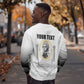 Personalized Prince Hall Freemasonry Sweatshirt Masonic Square And Compass Vintage Gold Pillar Illustration