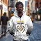 Personalized Prince Hall Freemasonry Zip Hoodie Masonic Square And Compass Vintage Gold Pillar Illustration