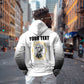 Personalized Prince Hall Freemasonry Zip Hoodie Masonic Square And Compass Vintage Gold Pillar Illustration