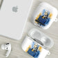 Prince Hall Freemasonry AirPods Case Square And Compass Letter G Watercolor Portrait Art
