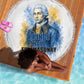 Prince Hall Freemasonry Beach Blanket Square And Compass Letter G Watercolor Portrait Art