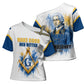 Prince Hall Freemasonry Cross Shoulder Shirt Square And Compass Letter G Watercolor Portrait Art