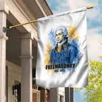 Prince Hall Freemasonry Garden Flag Square And Compass Letter G Watercolor Portrait Art