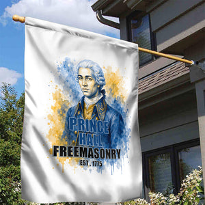 Prince Hall Freemasonry Garden Flag Square And Compass Letter G Watercolor Portrait Art