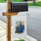 Prince Hall Freemasonry Garden Flag Square And Compass Letter G Watercolor Portrait Art